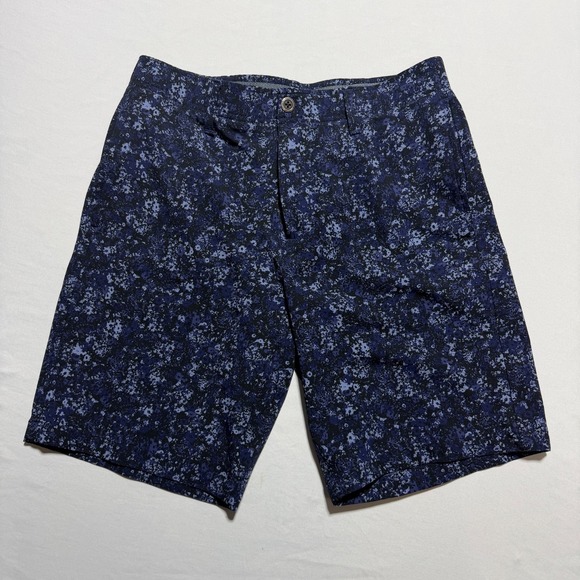 Under Armour Other - Under Armour Men's Golf Shorts Size 32 Navy Blue Floral Camo Print Stretch